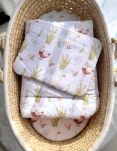 Komplet pościeli dla niemowląt z wypełnieniem 2-cz 75x100cm NEWBORN - In the country - 2