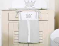Przybornik- Torba na pampersy- Little Prince/Princess szara - 6