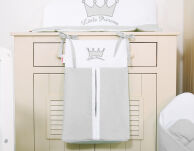Przybornik- Torba na pampersy- Little Prince/Princess szara - 8