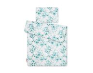 Komplet pościeli dla niemowląt z wypełnieniem 2-cz 75x100cm NEWBORN - eucaliptus mint - 3