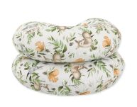 Poduszka ciążowa typ C zdejmowana poszewka poduszka dla kobiet w ciąży, do karmienia -Woodland green - 3