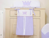 Przybornik- Torba na pampersy- Little Prince/Princess fioletowe - 3