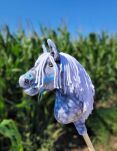 Hobby Horse Mały koń na kiju Premium - siwek jabłkowity z białą grzywą A4 - 6