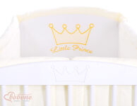 Ochraniacz uniwersalny XXL- Little Prince/Princess kremowa - 4