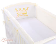 Ochraniacz uniwersalny XXL- Little Prince/Princess kremowa - 5