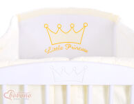 Ochraniacz uniwersalny XXL- Little Prince/Princess kremowa - 8