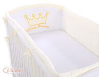 Ochraniacz uniwersalny XXL- Little Prince/Princess kremowa - 9