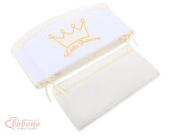 Ochraniacz uniwersalny XXL- Little Prince/Princess kremowa - 19