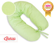 Zapasowa poszewka na poduszkę BOBONO Longer - paseczki zielone - 3