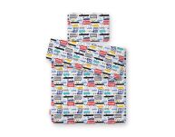 Komplet pościeli dla niemowląt z wypełnieniem 2-cz 75x100cm NEWBORN - autka kolorowe - 2