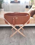 Kosz Mojżesza BOHO Handmade ze stojakiem - terracotta - 4