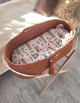 Kosz Mojżesza BOHO Handmade ze stojakiem - terracotta - 5