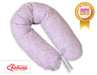 Zapasowa poszewka na poduszkę BOBONO Longer -serduszka łączka różowe - 2