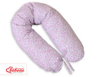 Zapasowa poszewka na poduszkę BOBONO Longer -serduszka łączka różowe - 3