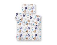 Komplet pościeli dla niemowląt z wypełnieniem 2-cz 75x100cm NEWBORN - misie granatowe - 2