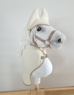 Zestaw dla Hobby Horse A4: derka + nauszniki – kremowy
