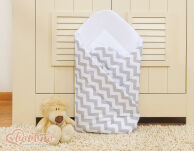 Rożek miękki- Simple chevron szary - 2