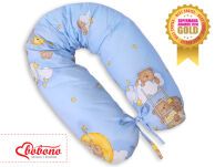 Zapasowa poszewka na poduszkę BOBONO Longer- Dabinki niebieskie - 2