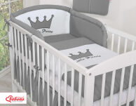 Pościel 3-cz- Little Prince/Princess antracyt - 3
