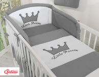 Pościel 3-cz- Little Prince/Princess antracyt - 8