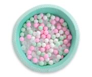 Suchy basen minky H-40 cm z piłkami 200szt.- miętowy - 10
