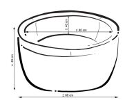 Suchy basen minky H-40 cm z piłkami 200szt.- miętowy - 12