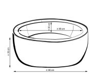Suchy basen minky H-30 cm z piłkami 200szt.- różowy - 12