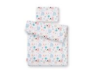 Komplet pościeli dla niemowląt z wypełnieniem 2-cz 75x100cm NEWBORN - misie niebieskie - 2