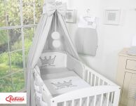 Pościel 5-cz z baldachimem- Little Prince/Princess szare - 9