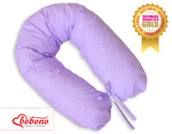 Zapasowa poszewka na poduszkę BOBONO Longer- pepitka fioletowa - 2