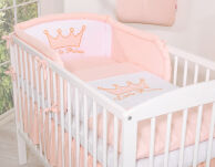 Ochraniacz uniwersalny 120x60cm- Little Prince/Princess pudrowy róż - 2