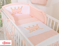 Ochraniacz uniwersalny 120x60cm- Little Prince/Princess pudrowy róż - 3