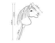Hobby Horse Mały koń na kiju Premium - gniady A4 - 13