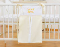 Przybornik- Torba na pampersy- Little Prince/Princess kremowe - 3