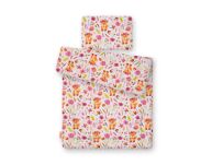 Komplet pościeli dla niemowląt z wypełnieniem 2-cz 75x100cm NEWBORN - lisek w wianku - 2