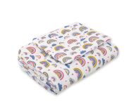 Komplet pościeli dla niemowląt z wypełnieniem 2-cz 75x100cm NEWBORN - tęcza - 2