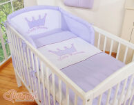 Pościel 3-cz- Little Prince/Princess fioletowe - 3
