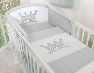 Ochraniacz uniwersalny 120x60cm- Little Prince/Princess szary - 3